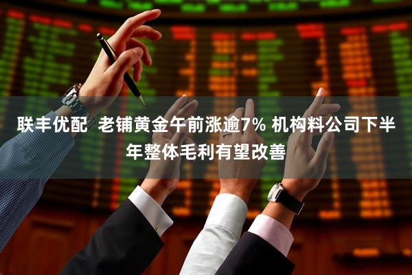 联丰优配  老铺黄金午前涨逾7% 机构料公司下半年整体毛利有望改善