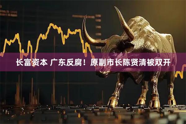 长富资本 广东反腐！原副市长陈贤清被双开